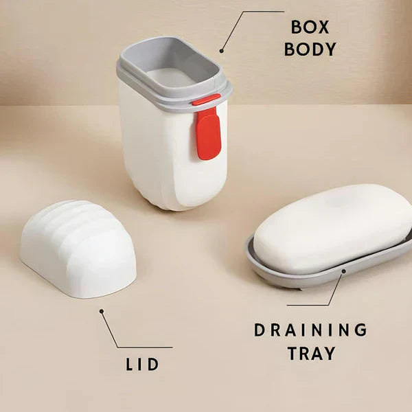 Portable Travel Soap Holder Dish Case — Leak-Proof