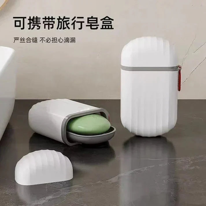 Portable Travel Soap Holder Dish Case — Leak-Proof