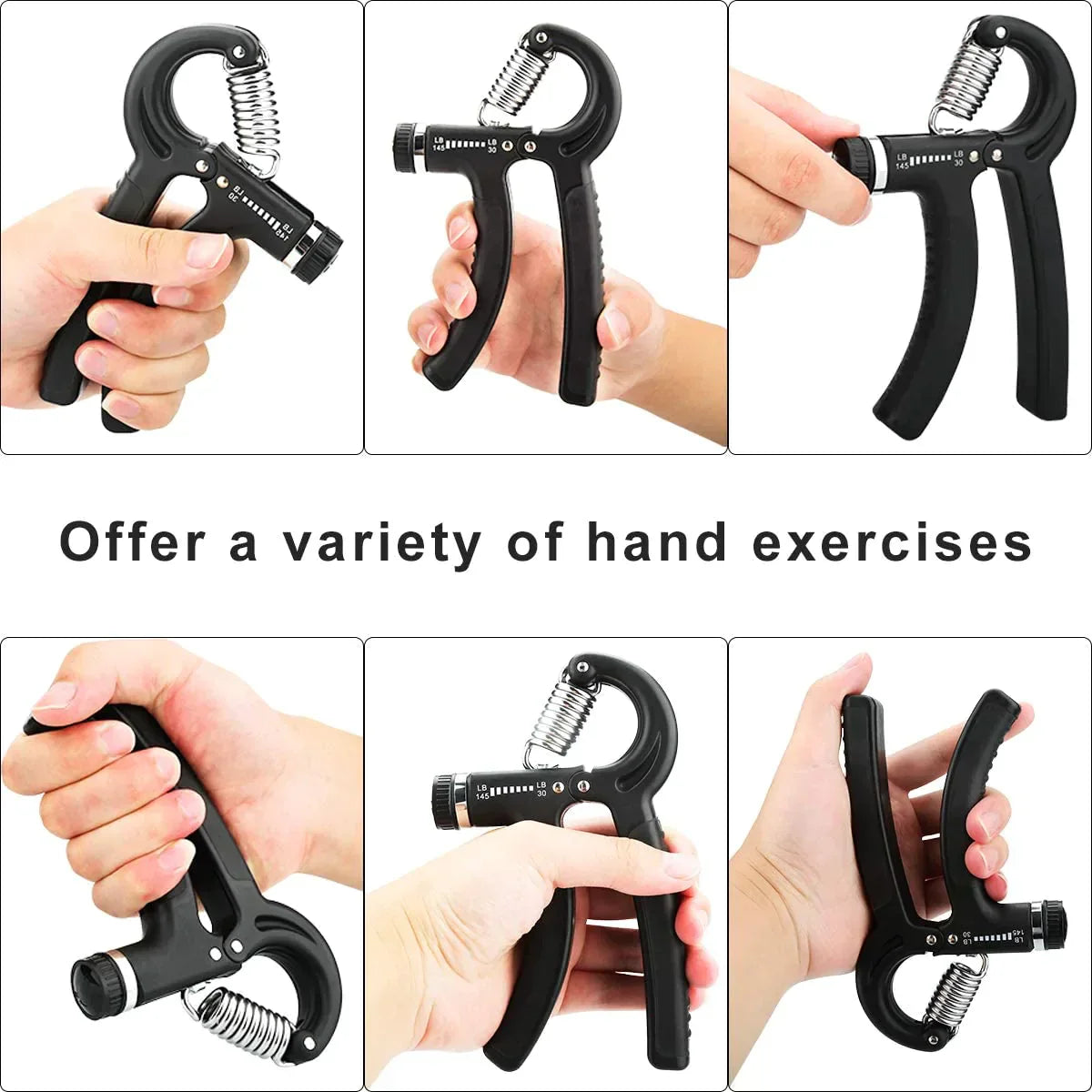 Adjustable Hand Grip Strengthener — Wrist & Forearm Trainer