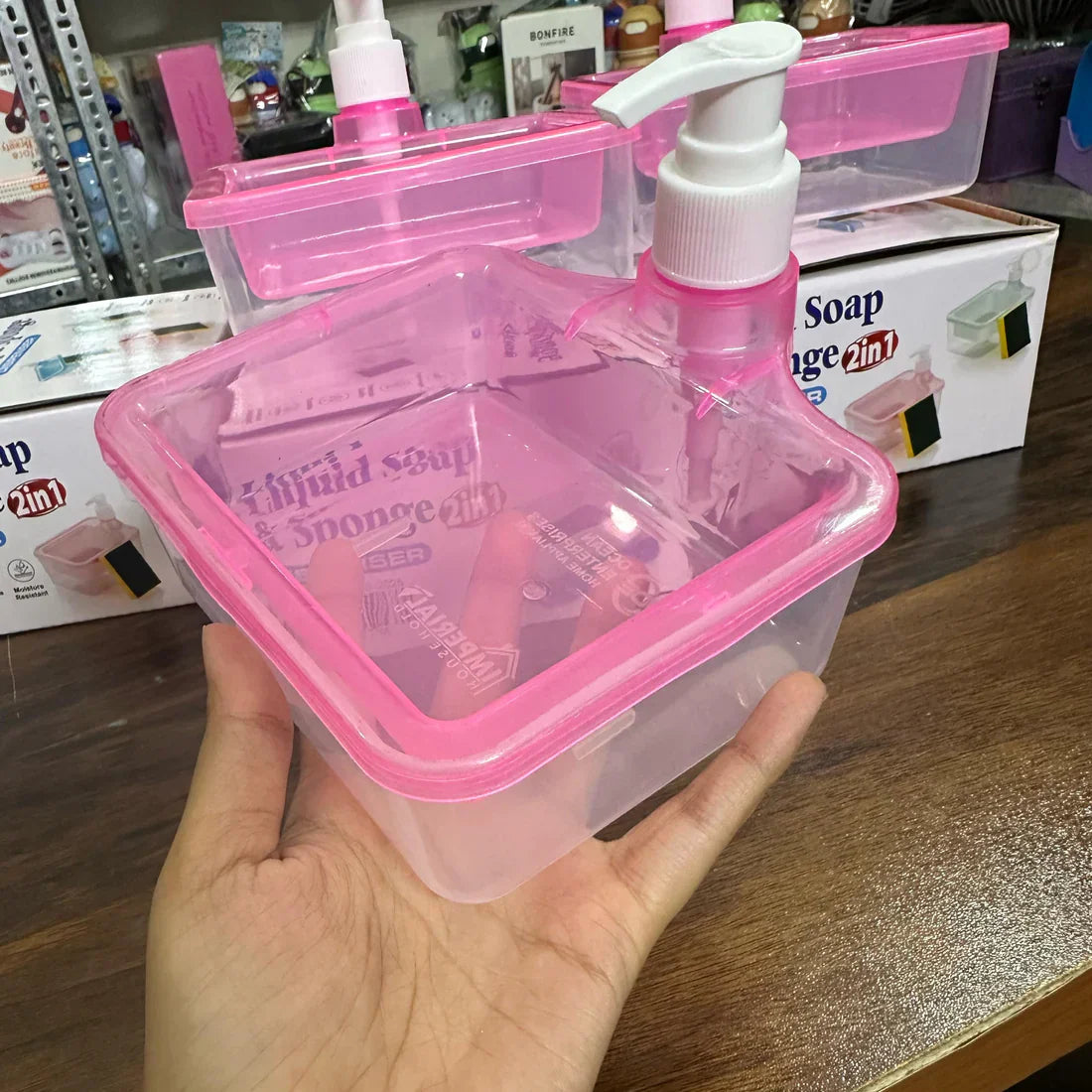 Square Ceramic Soap Dispenser — Bathroom Pump Lotion Bottle