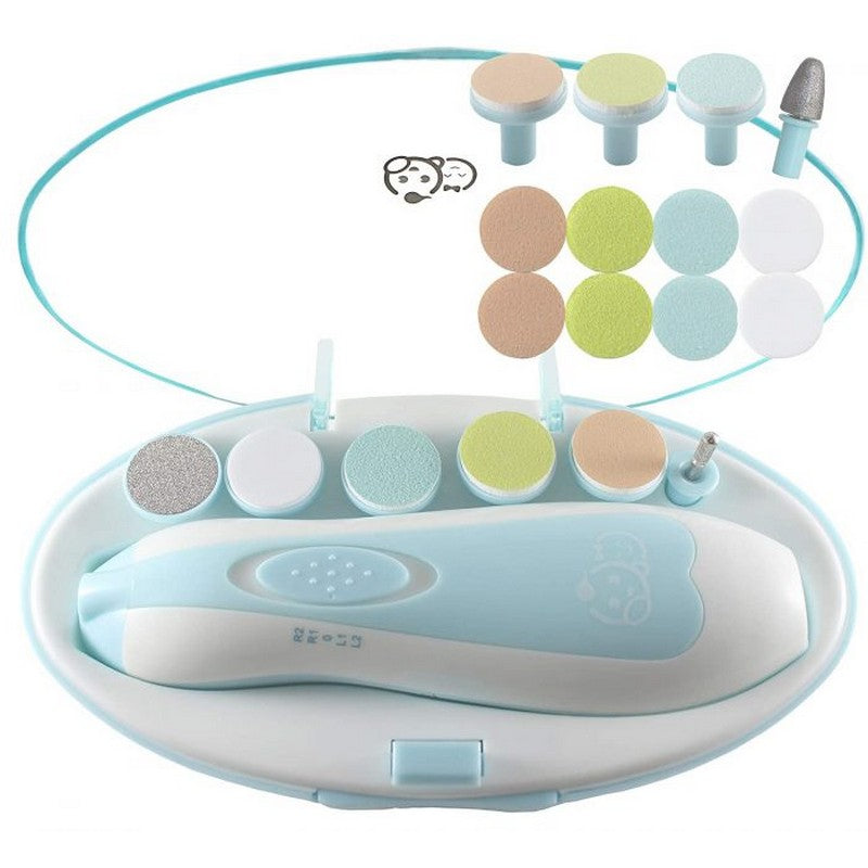 6-In-1 Safe Electric Baby Nail Trimmer & File Kit With Replacement Heads