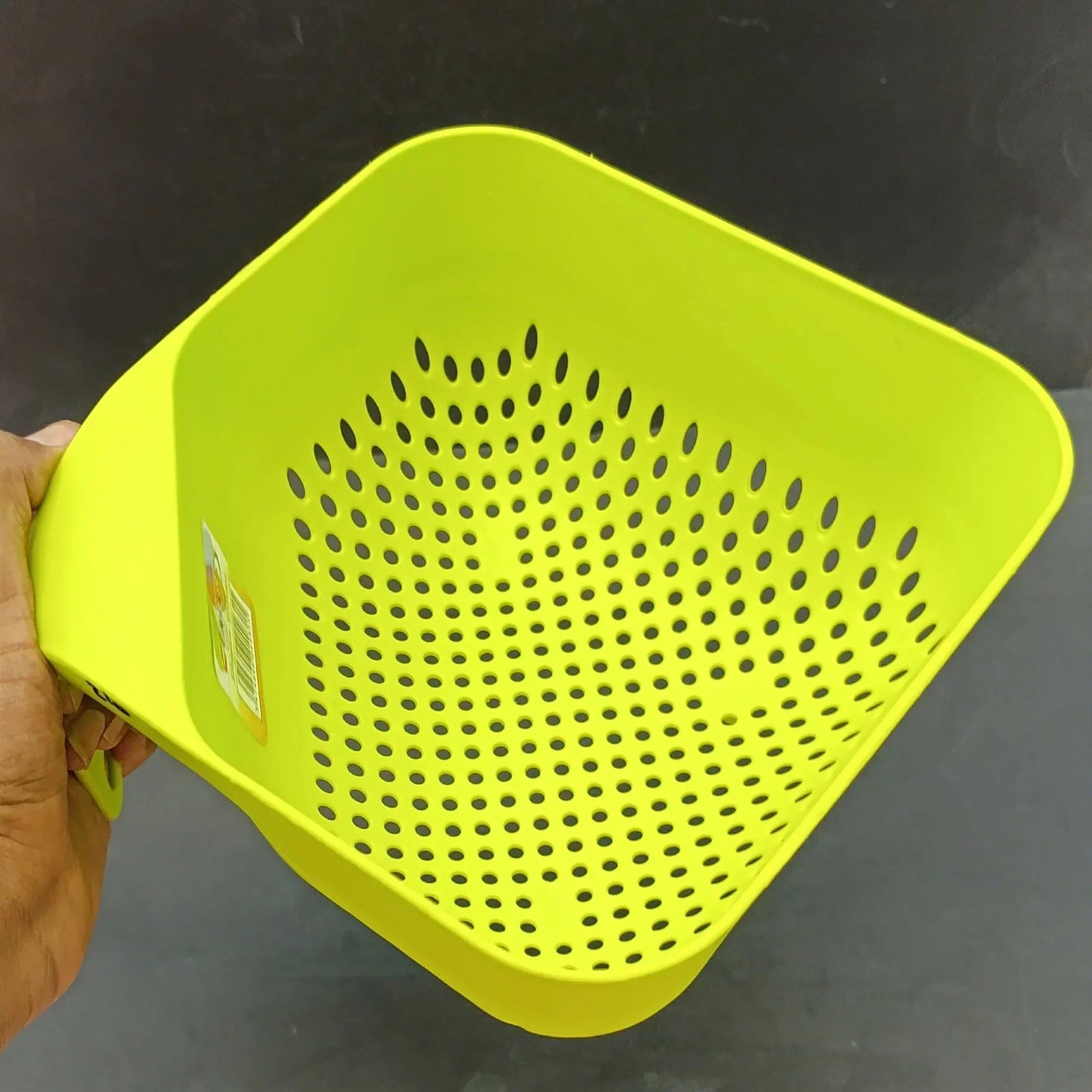 Classic Plastic Rice Washing Strainer Bowl With Handle