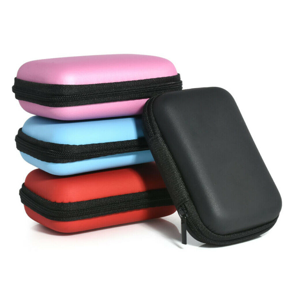 Rectangle Nylon USB Disk & Earphones Storage Organizer Case